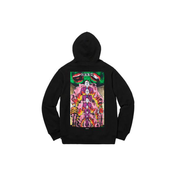 Supreme SS19 Gilbert & George/Supreme DEATH Hooded Sweatshirt Black