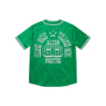 Supreme SS23 Week 1 x MITCHELL & NESS SATIN BASEBALL JERSEY Logo T