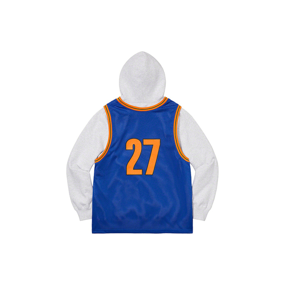 Supreme SS21 Week 6 Basketball Jersey Hooded Sweatshirt