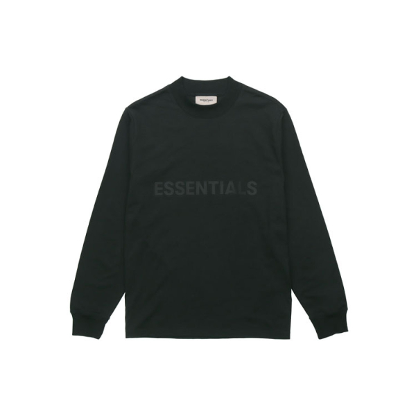 Fear of God Essentials FW20 Logo Long Sleeve T-Shirt Black T