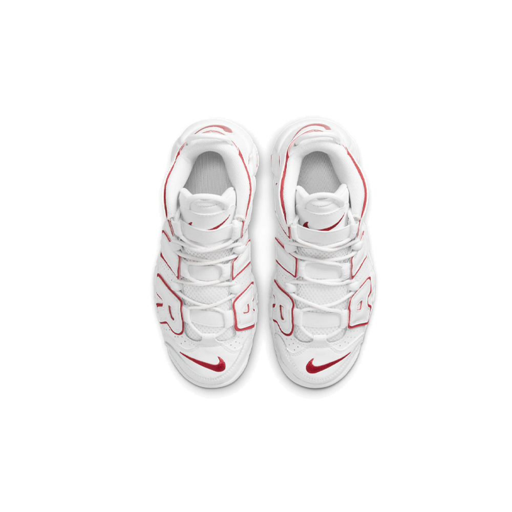 Nike Air More Uptempo "White Varsity Red Outline" 2021