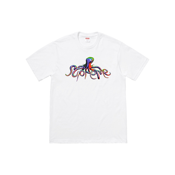 Supreme SS18 Tentacles Tee White T