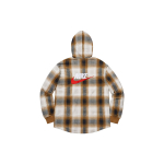 Supreme FW18 x Nike Plaid Hooded Sweatshirt Mustard