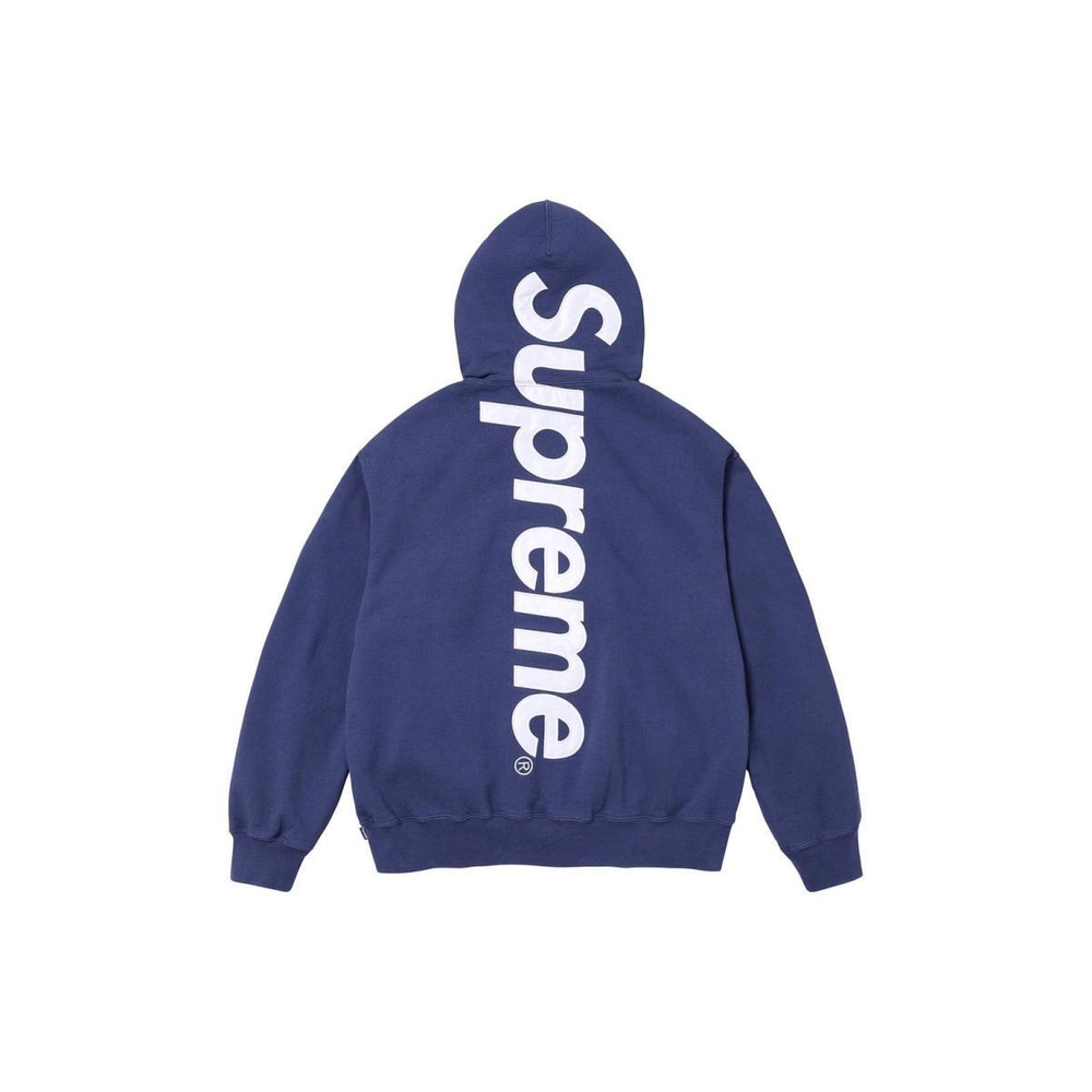 Supreme FW23 WEEK8 SATIN APPLIQUÉ HOODED SWEATSHIRT Logo