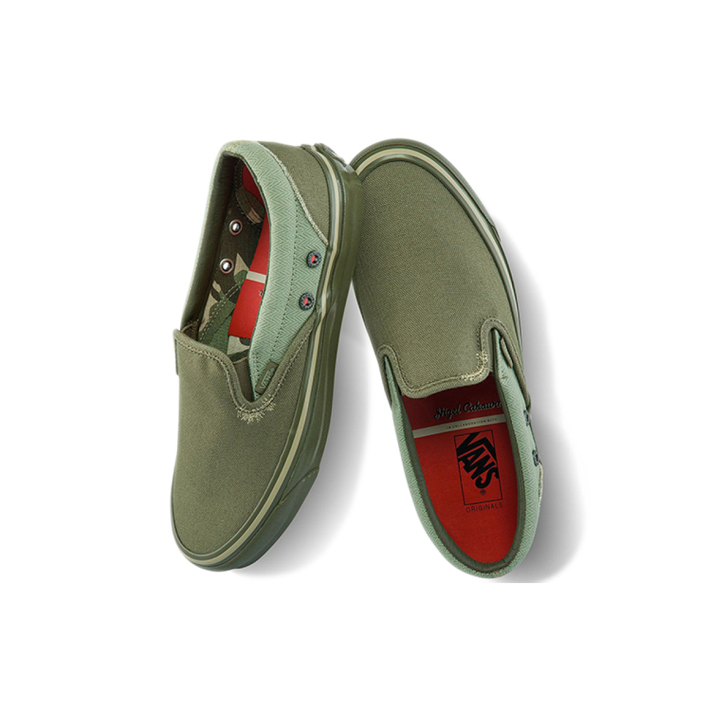 Nigel Cabourn x Vans slip-on Vault OG LX