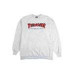 Thrasher Outlined Crew Sweater Ash Gray