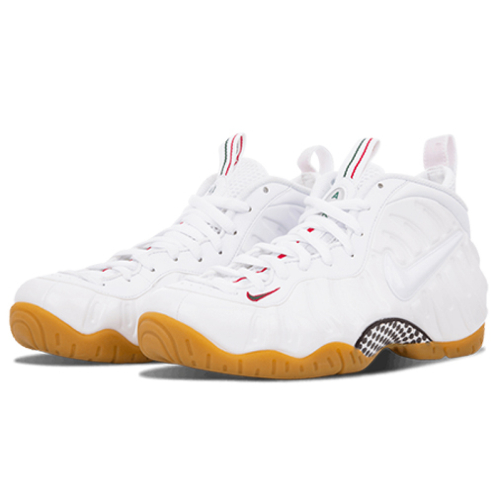 Nike Foamposite Pro white gucci