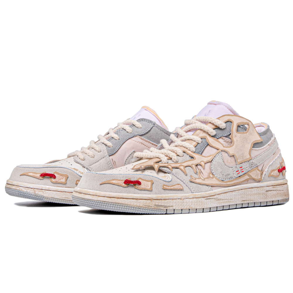 【 】 Jordan Air Jordan 1 Mid SE Craft "White and Phantom"