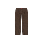 Supreme FW20 Week 15 Logo Stripe Jacquard Regular Jean