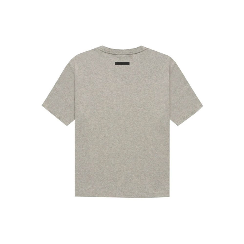 Fear of God Essentials FW21 SS Tee Dark Heather Oatmeal Logo T
