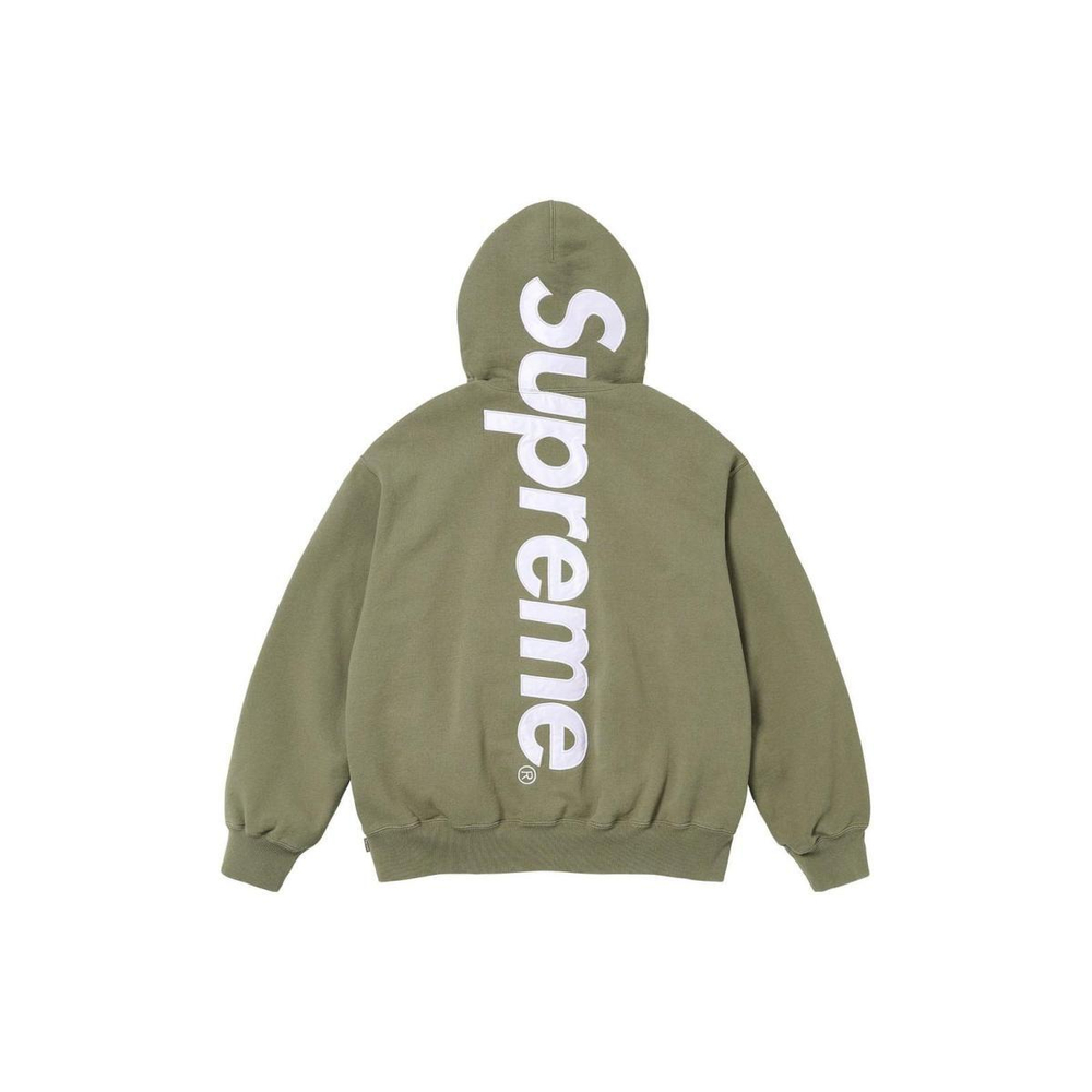 Supreme FW23 WEEK8 SATIN APPLIQUÉ HOODED SWEATSHIRT Logo
