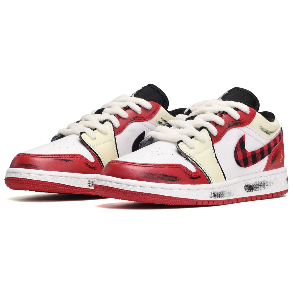 【 】 Jordan Air Jordan 1 Low Bred Toe