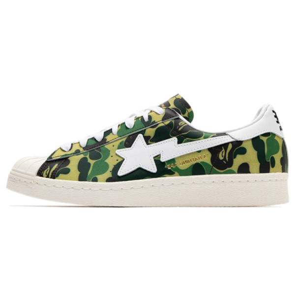 A BATHING APE x adidas originals Superstar 80s Green Camo