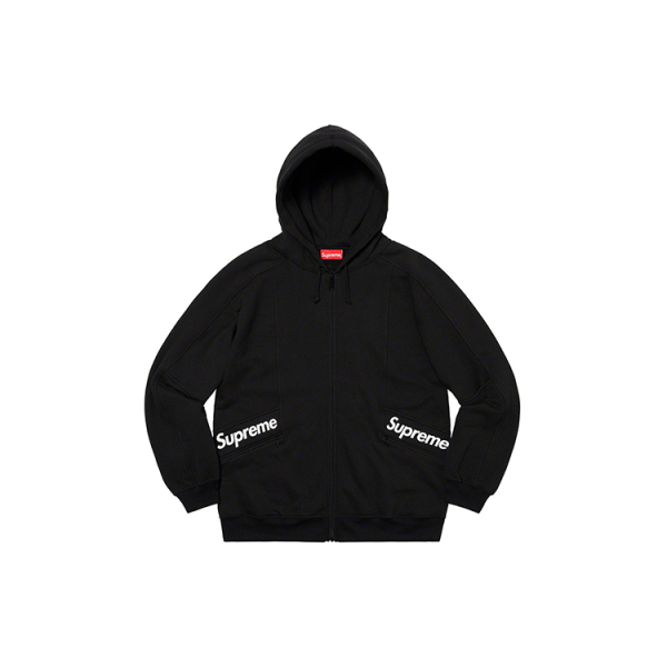 Supreme SS20 Week 3 Color Blocked Zip Up Hooded Sweatshirt