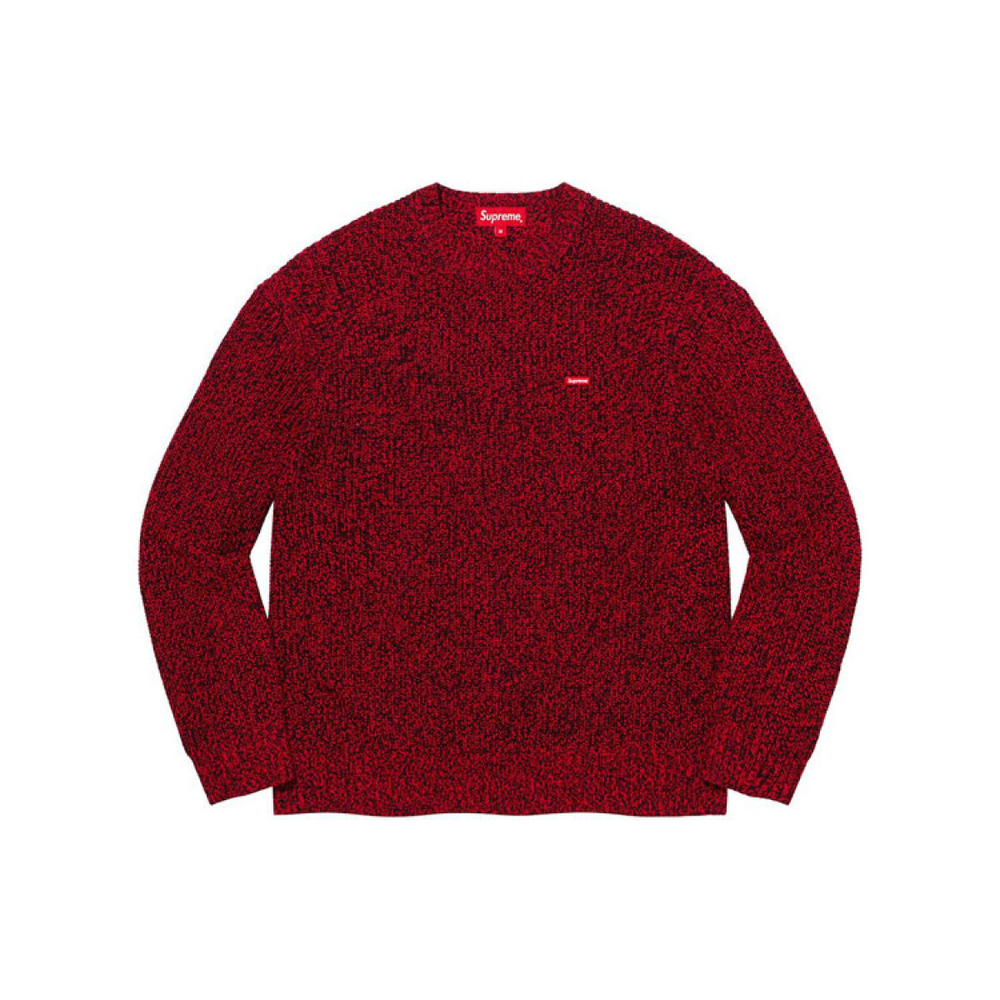 Supreme FW21 Week16 Mélange Rib Knit Sweater Logo