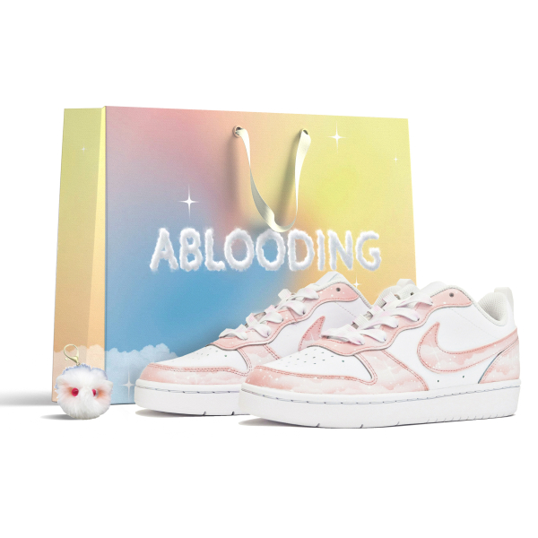 【 】 Nike Court Borough Low ABLOODING GS