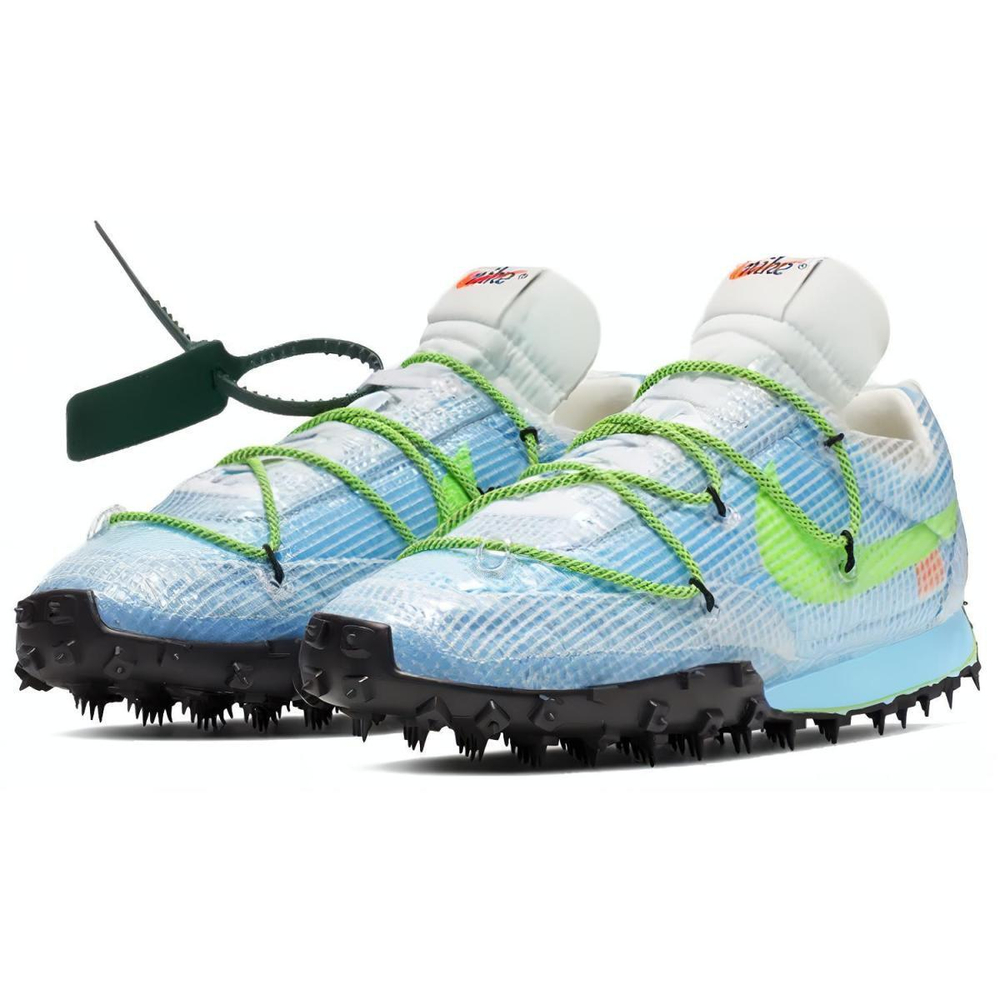 OFF-WHITE x Nike Waffle Racer 'Vivid Sky'