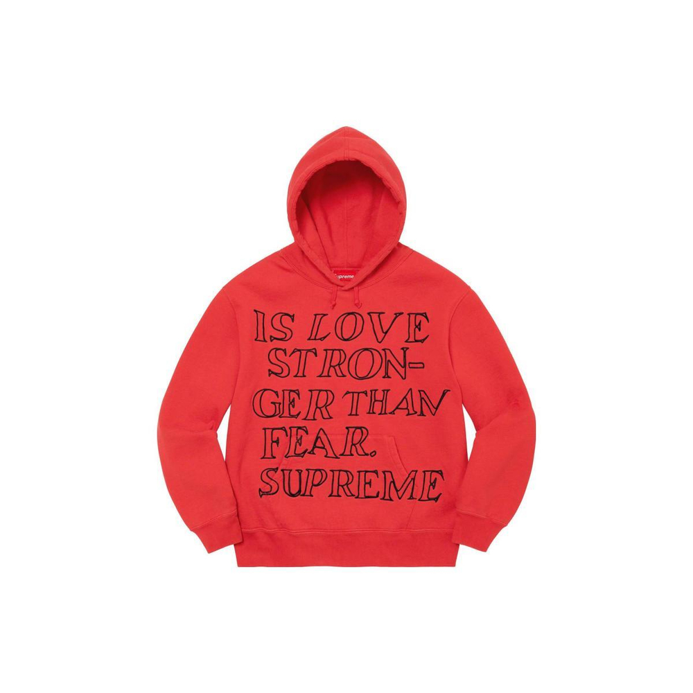 Supreme SS23 Week 3 Stronger Than Fear Hooded Sweatshirt Shirt