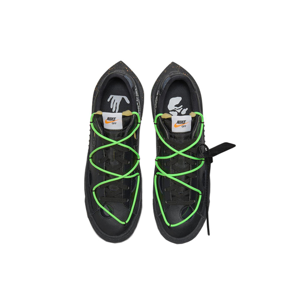 OFF-WHITE x Nike Blazer 77 "Black and Electro Green"
