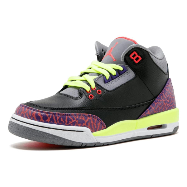 Jordan Air Jordan 3 Retro Black Atomic Red Volt