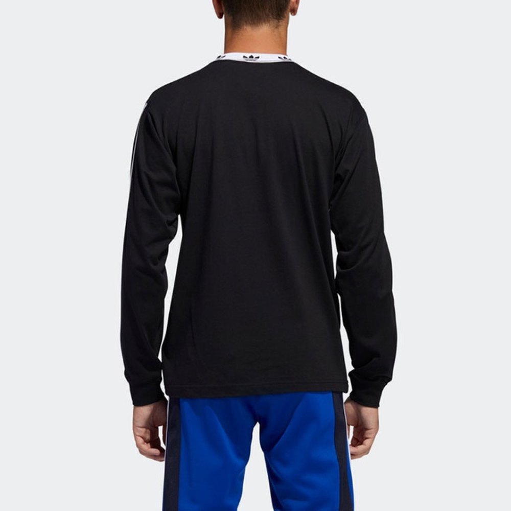 Adidas originals Trefoil Rib Ls Tee Logo