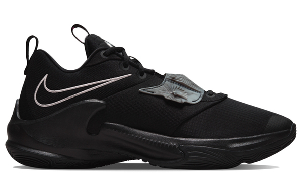 Nike Freak 3 Zoom EP letter brother round head lace-up TPU fabric synthetic leather shock absorption non-slip wear-resistant wrapping low-cut actual combat basketball shoes for men and women the same style black domestic version
