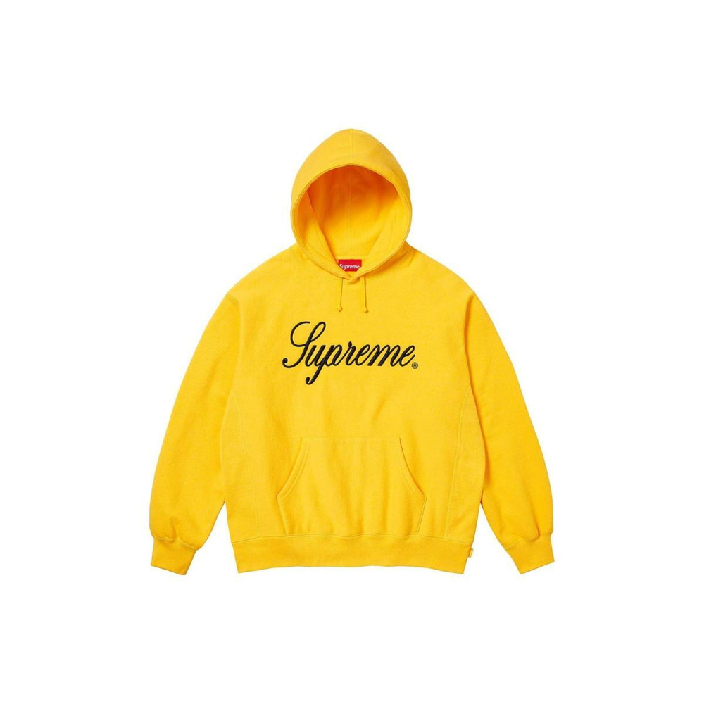 Supreme FW23 WEEK6 RAISED SCRIPT HOODED SWEATSHIRT Logo