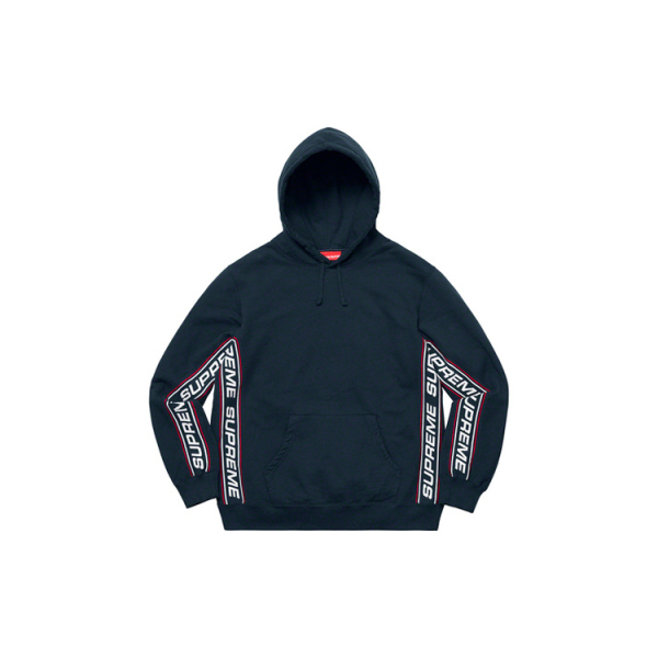 Supreme FW19 Week 3 Text Rib Hooded Sweatshirt logo