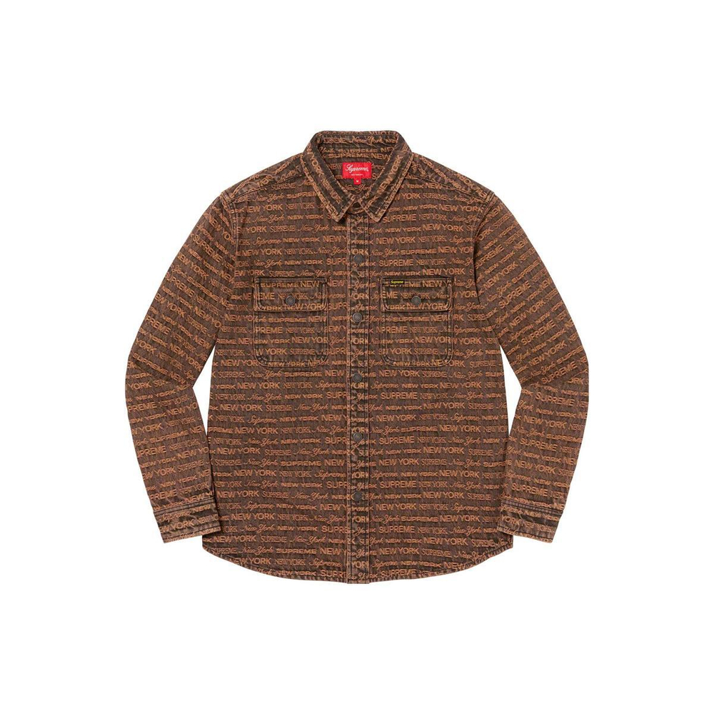 Supreme FW22 Week 4 Multi Type Jacquard Denim Shirt