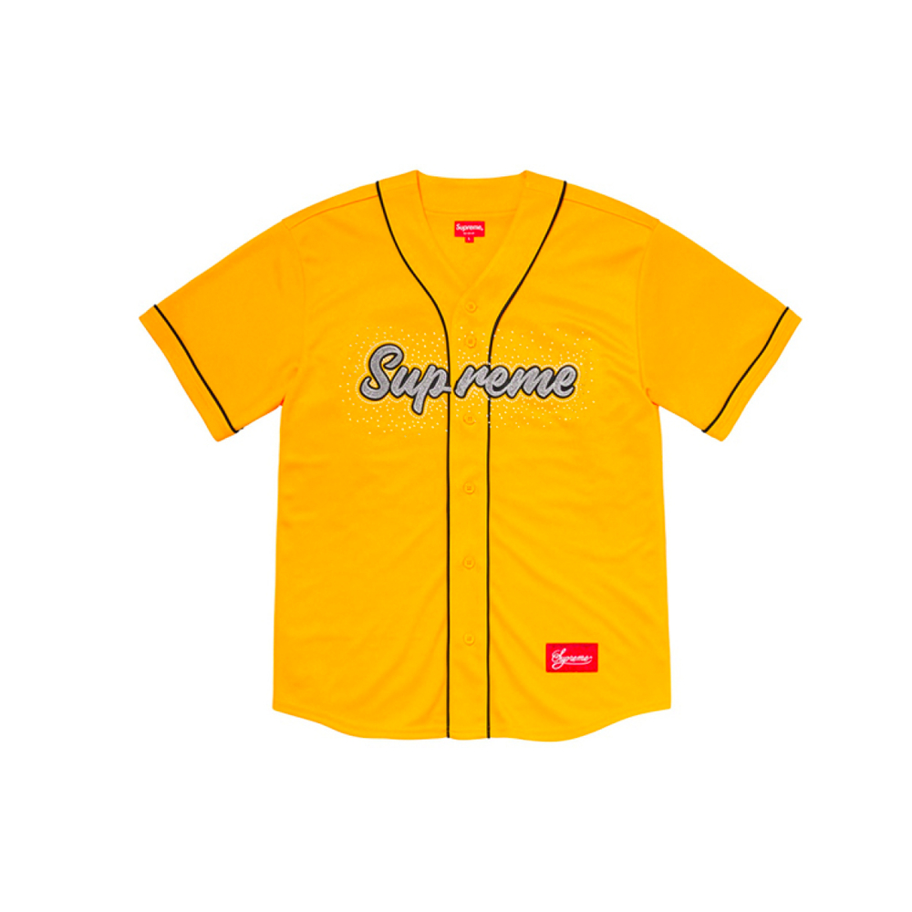 Supreme SS20 Week 14 Rhinestone Baseball Jersey