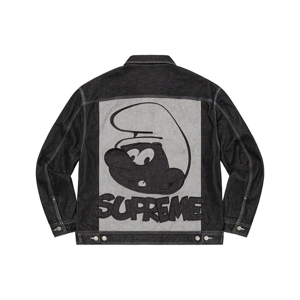 Supreme FW20 Week 1 Supreme/Smurfs Denim Trucker Jacket