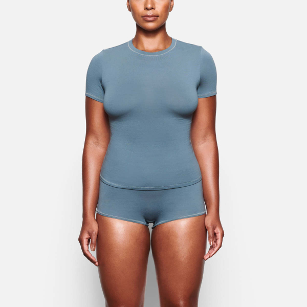 SKIMS COTTON JERSEY T-SHIRT T /KYANITE