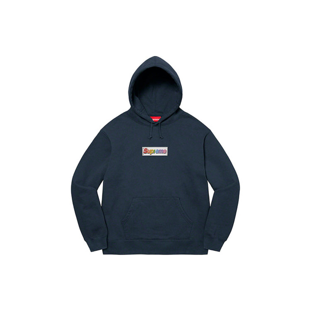 Supreme SS22 Week 1 Bling Box Logo Hooded Sweatshirt Logo