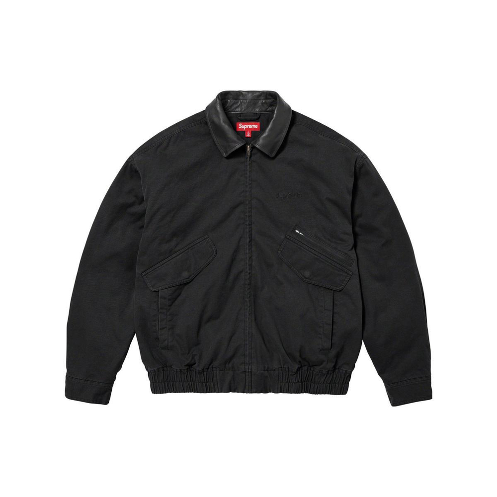 Supreme FW23 WEEK1 LEATHER COLLAR UTILITY JACKET