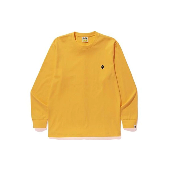 A BATHING APE Head One Point L/s Tee Logo T