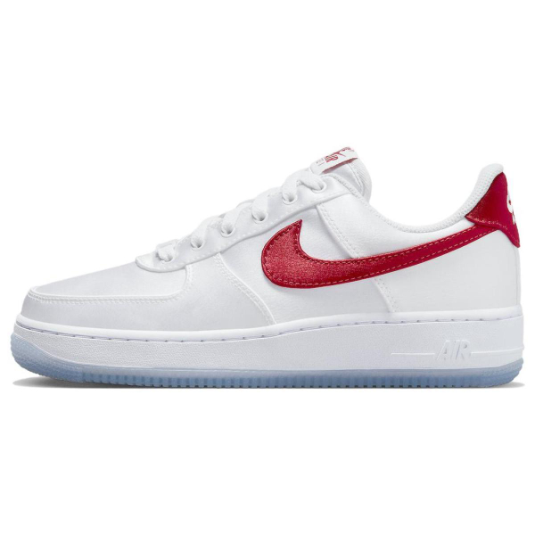 Nike Air Force 1 Low Satin "White Red"