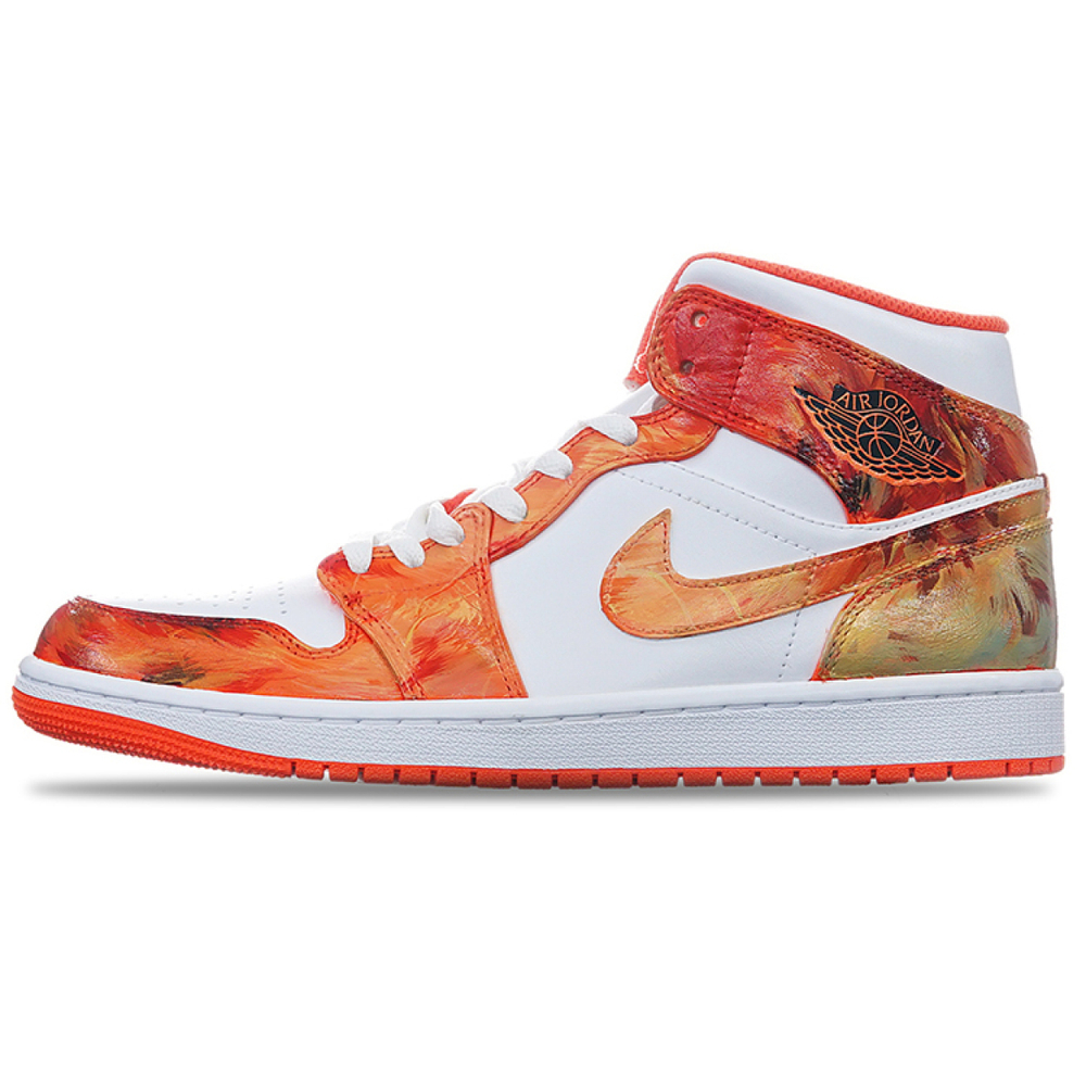 【 】 Jordan Air Jordan 1 Mid SE "White/Orange"