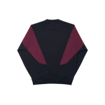 PALACE Droppeth Crew Black/Burgundy Logo T