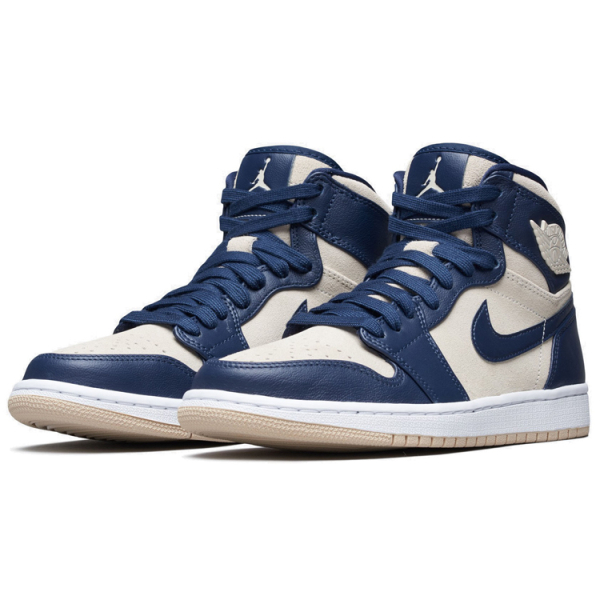 Jordan Air Jordan 1 Retro Premium Midnight Navy Light Cream