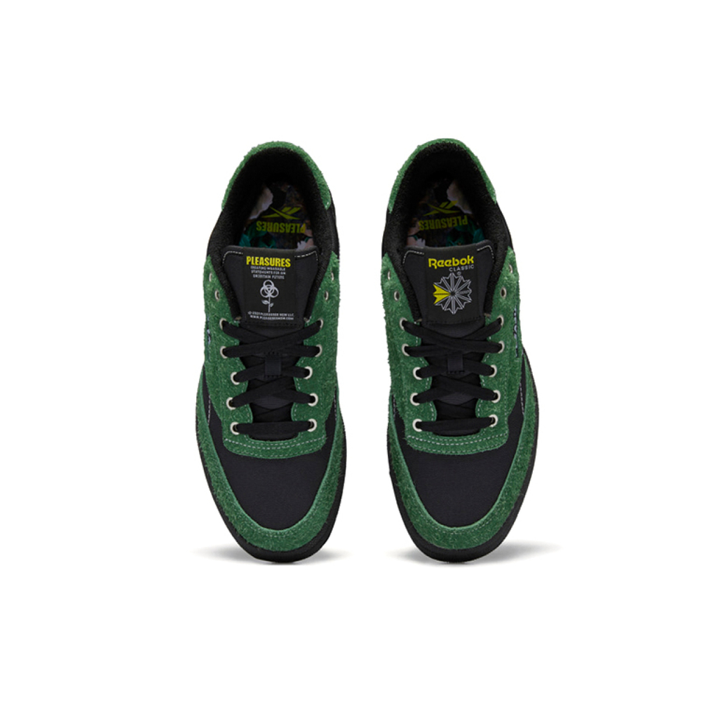 PLEASURES x Reebok Club C 85