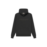 Fear of God Essentials SS23 waffle Raglan Hoodie off Black Logo