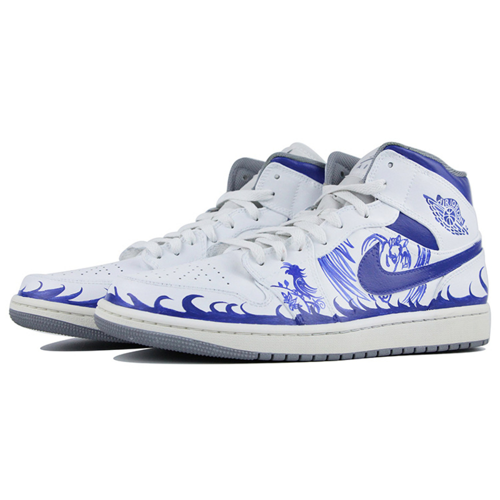 【 】 Jordan Air Jordan 1 Mid Vintage Grey