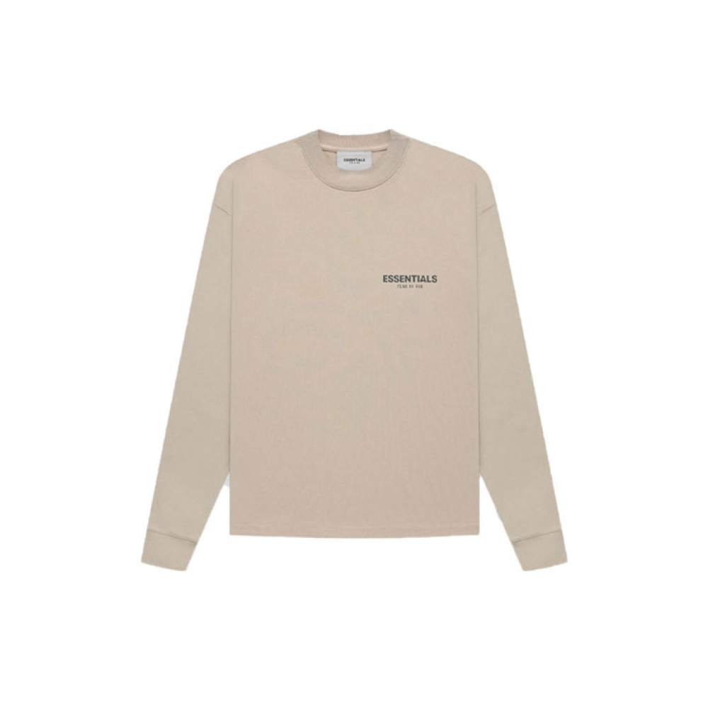 Fear of God Essentials FW21 Ls Tee String/Tan Logo T