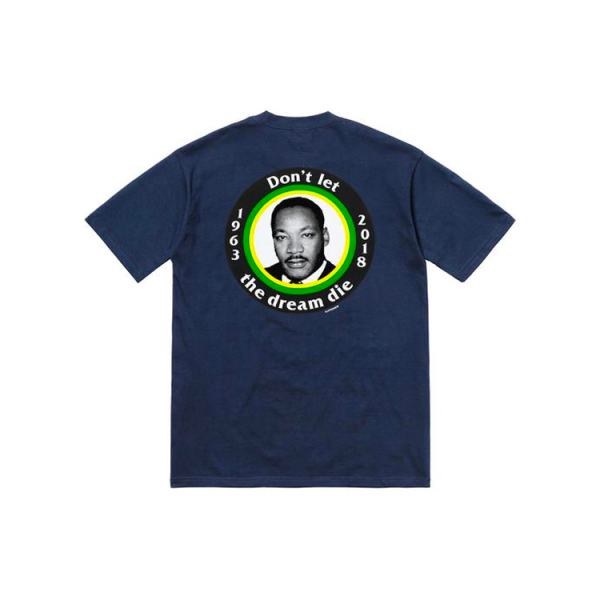 Supreme SS18 MLK Dream Tee Navy T