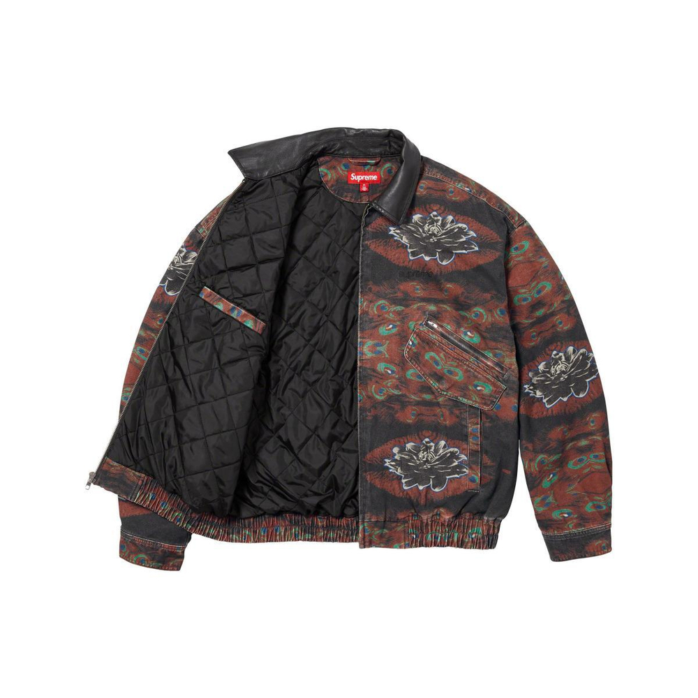 Supreme FW23 WEEK1 LEATHER COLLAR UTILITY JACKET