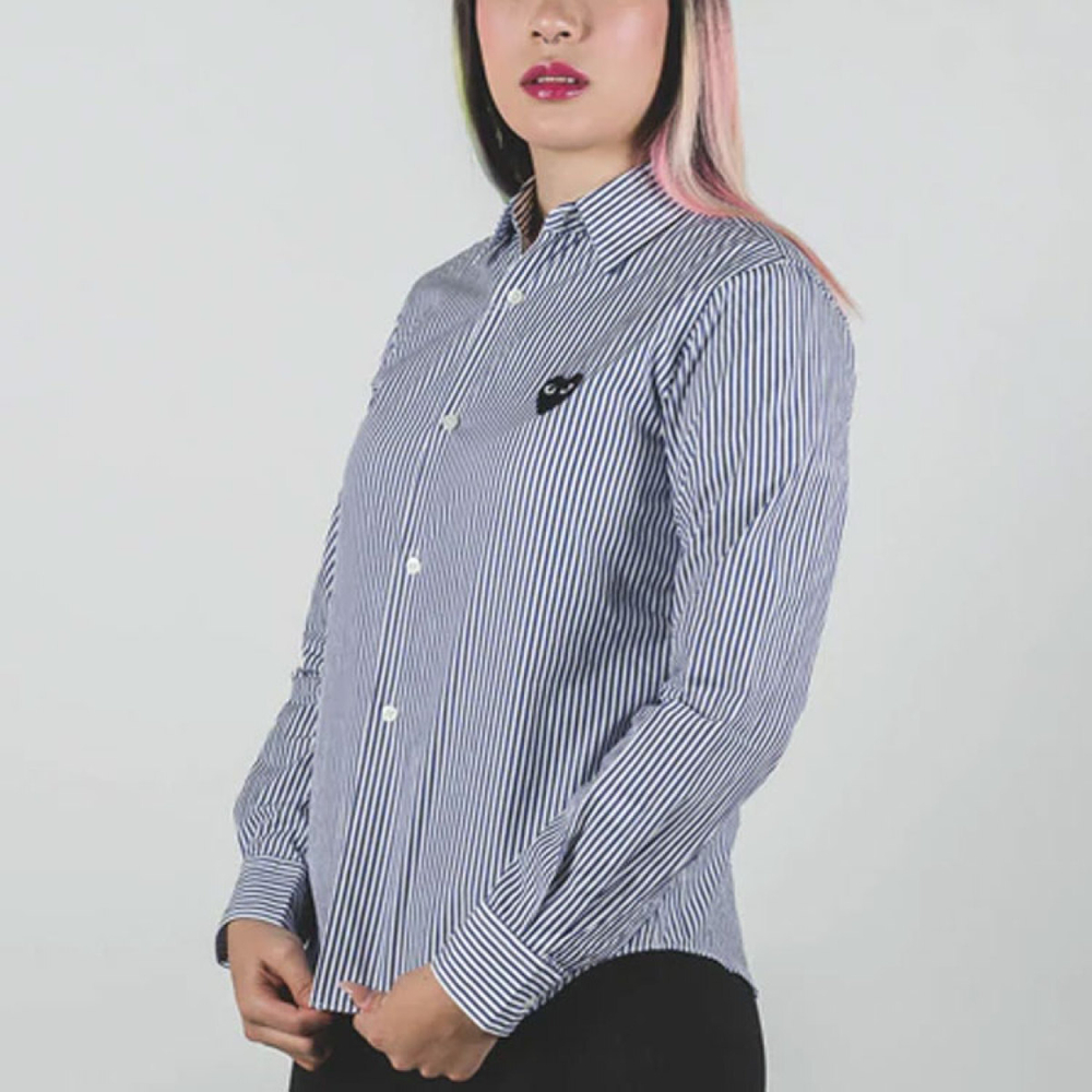 CDG Play Striped Shirt
