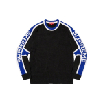 Supreme FW22 Week 15 Stripe Chenille Sweater Logo