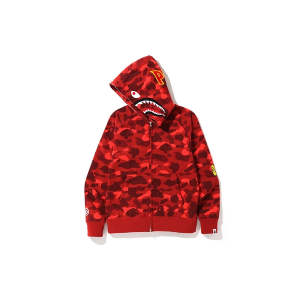 A BATHING APE Color Camo Shark Full Zip Hoodie PONR