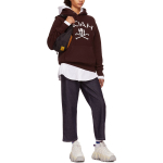 NOAH Nyc Jolly Roger Hoodie Burgundy Heather