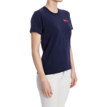 CDG Play Double Heart T-Shirt Navy T